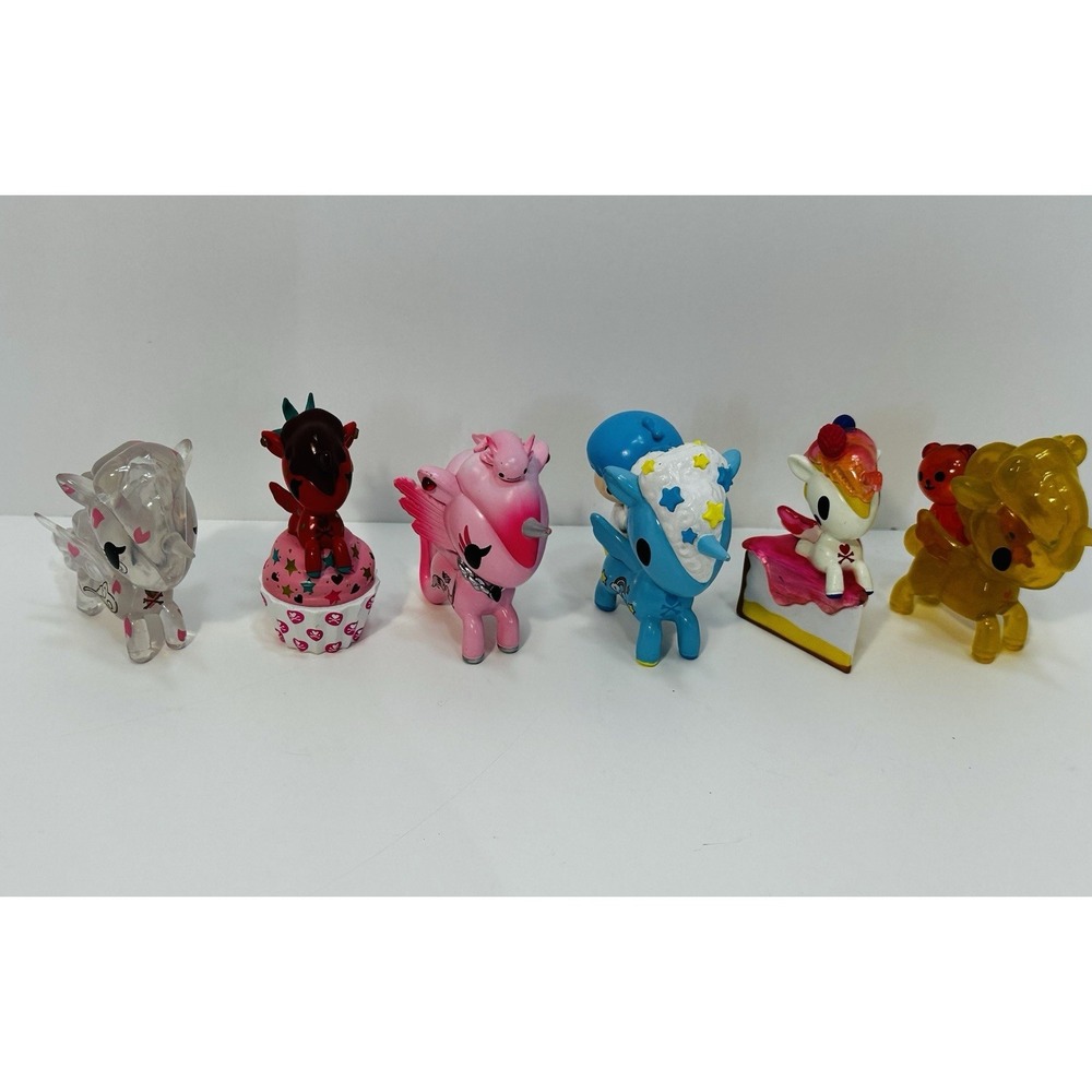 Tokidoki Unicorno Miniature Plastic Figurines Anime & Manga Fantasy Lot of 6 - Picture 3 of 10
